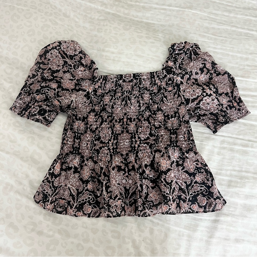 BB Dakota By Steve Madden Floral Peplum Top